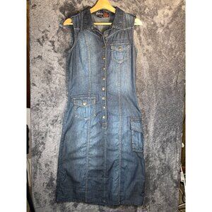 gener8 Peony Denim Dress- Size Small- Very Unique/Convertible